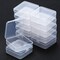12 Pack Clear Plastic Beads Storage Containers Box with Hinged Lid for Beads and More (3.3 x 3.3 x 1.2 Inch)